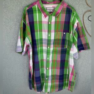 PD&C Multicolor Plaid Casual Shirt